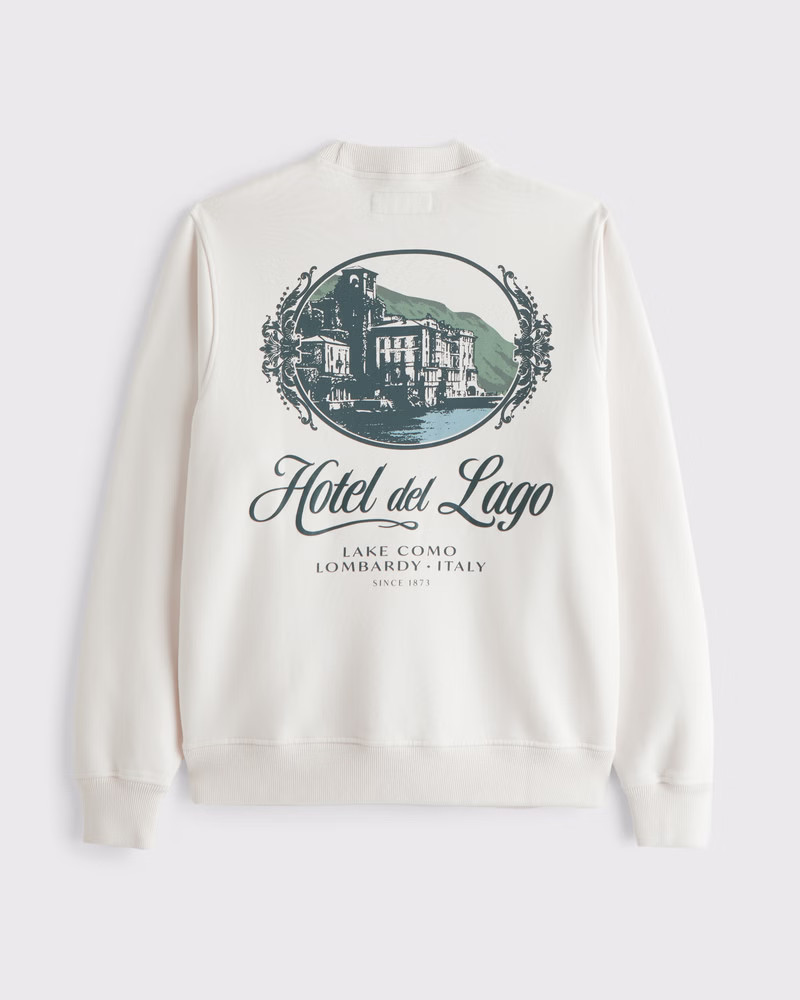 Premium Heavyweight Graphic Crew Sweatshirt | Abercrombie & Fitch (US)