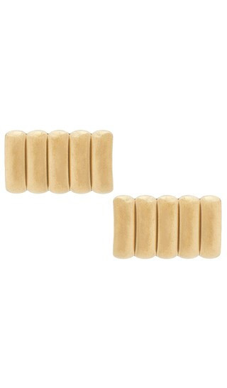 Heaven Mayhem Clemmie Maxi Stud Earrings in Metallic Gold. | Revolve Clothing (Global)