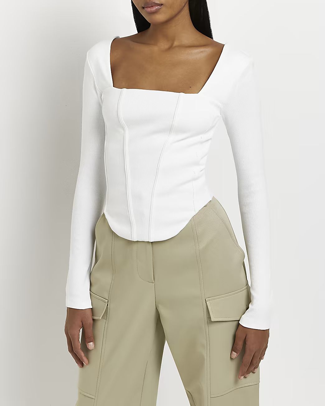 White corset top | River Island (UK & IE)