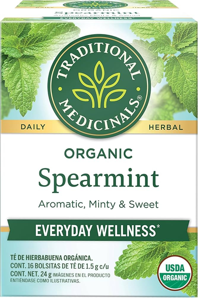 Traditional Medicinals Organic Spearmint herbal tea, Fair Trade Certified, 16 ct | Amazon (US)