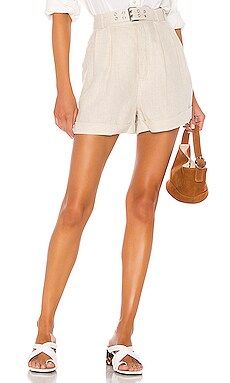 L'Academie The Adora Short in Beige from Revolve.com | Revolve Clothing (Global)