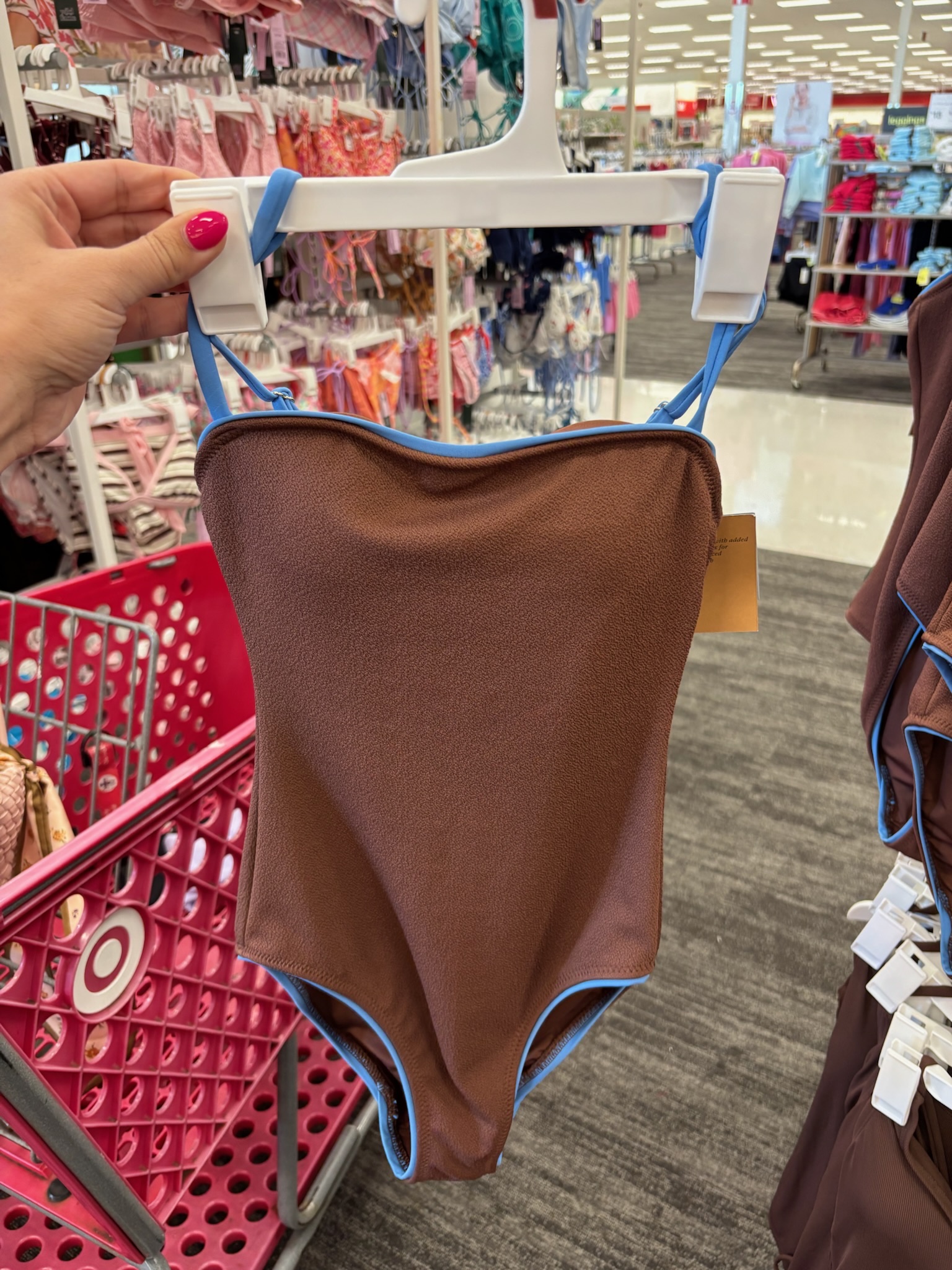 LOVING this Target swimsuit find 🤎💙 the cutest color combo for summer!!☀️

Spring, summer, vacation, swim, one piece, beach, pool

#LTKSwim #LTKSeasonal #LTKTravel