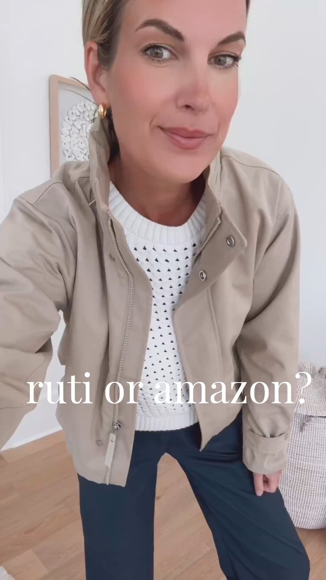 Amazo vs Ruti barrel athleisure pants. I am in the Amazon pair here. I have the Ruti and prefer those because the material has stretch and they come in a long inseam. I am in size small in everything here.

#LTKOver40 #LTKSaleAlert #LTKTall