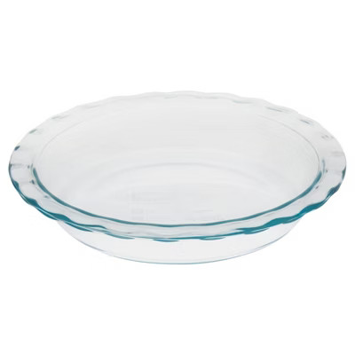Pyrex Easy Grab 9.5" Glass Pie Pan: Clear, Round, Odor & Stain-Resistant, Freezer & Oven-Safe, 2-... | Target
