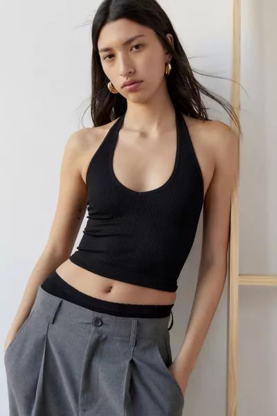 Out From Under Jackie Seamless Halter Bra Top | Urban Outfitters (US and RoW)
