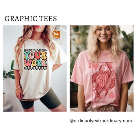 Fun graphic tees for the new semester:

Show your work tee
Queen of hearts tee


#LTKworkwear #LTKstyletip