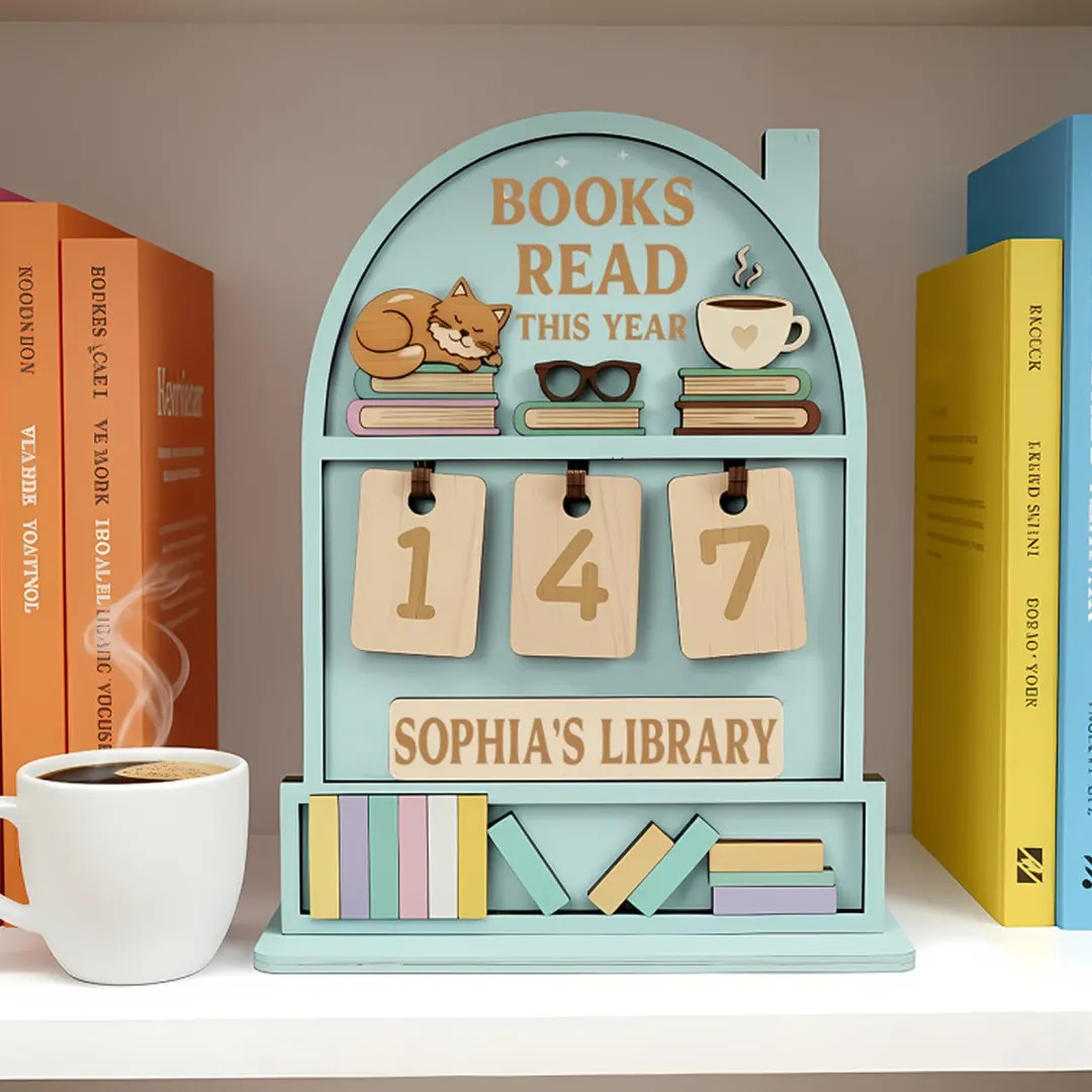 Books Read Tracker, Books Read This Year, Bookish Decor, Bookshelf Counter With Name, Custom Read... | Etsy (US)