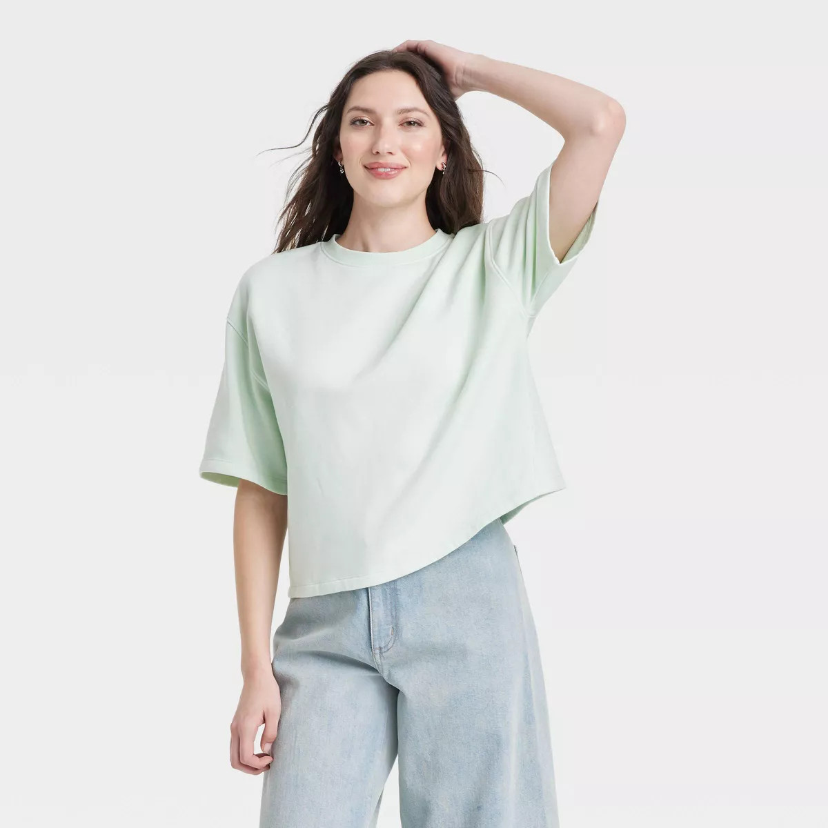 Women's Leisure Studio Short Sleeve Fleece Top - Universal Thread™ | Target