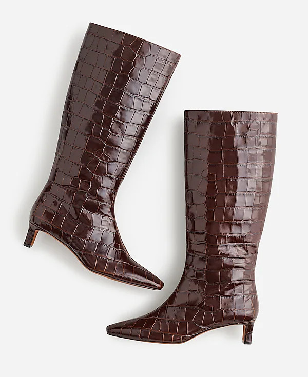 The Dimes Kitten-Heel Knee Boot | Madewell | Madewell