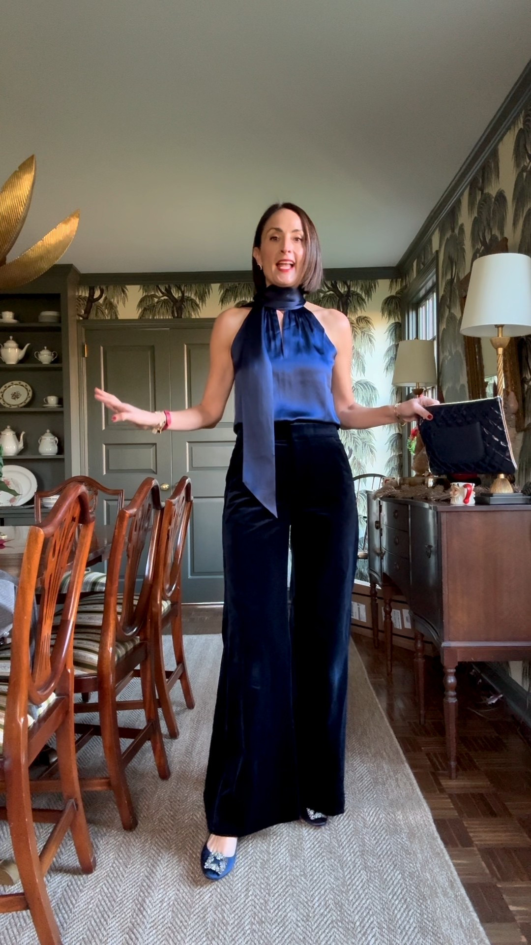 Tonight in navy 🥂