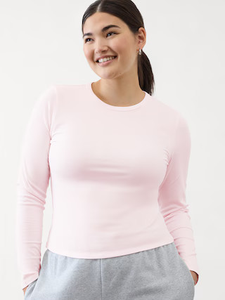 Signature Rib Crew Top | Athleta