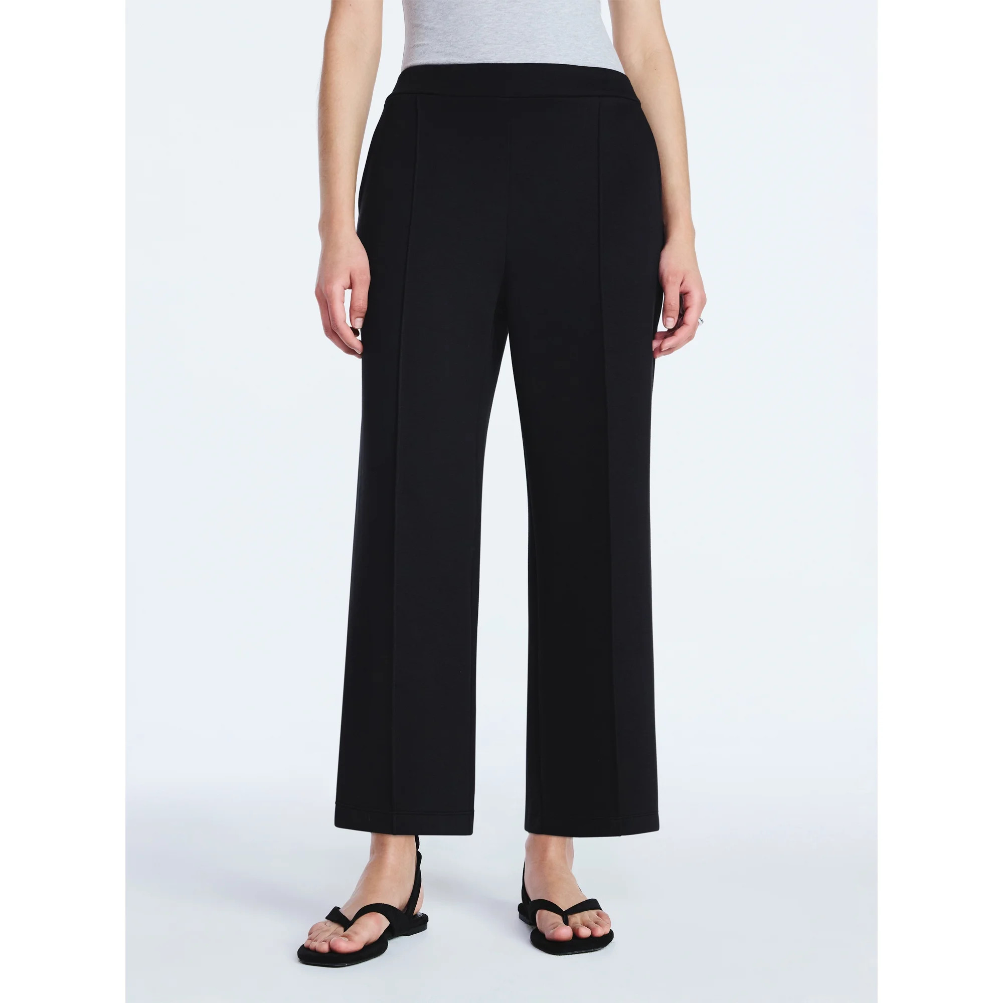 Scoop Women's and Women's Plus New Scubaknit Cropped Pants, Sizes XS-4X | Walmart (US)