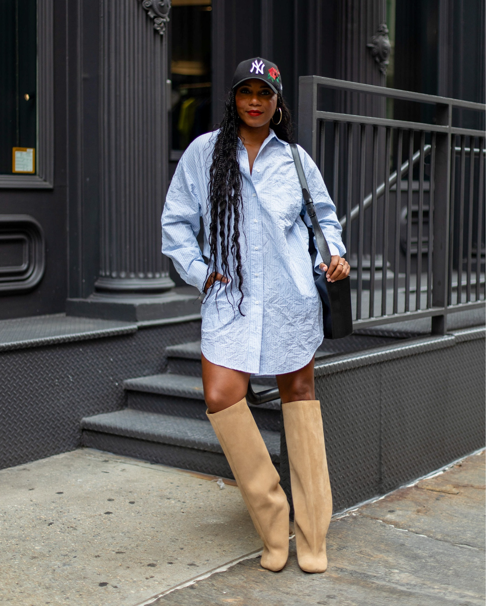 Shop the look!

@michaelkors shirt dress (Medium)
@mm6 boots 
New Era Hat
@fentybeauty HBIC Lip
Vintage @louisvuitton bag



#LTKFindsUnder100 #LTKShoeCrush #LTKStyleTip