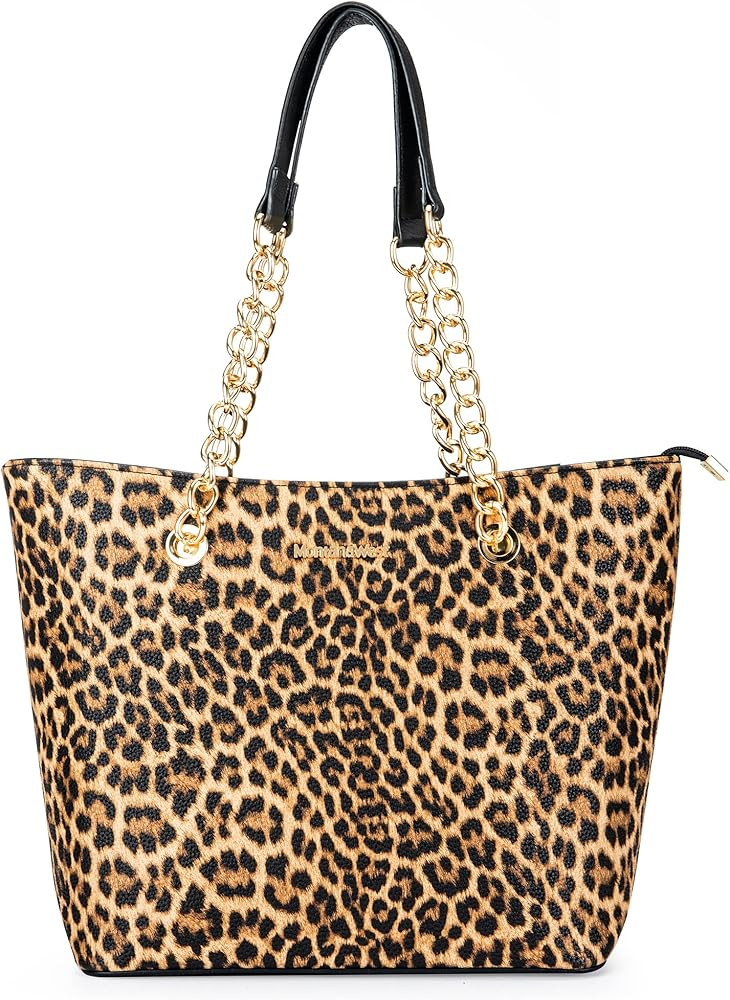 Montana West Tote Bag for Women Chain Top-handle Handbags | Amazon (US)
