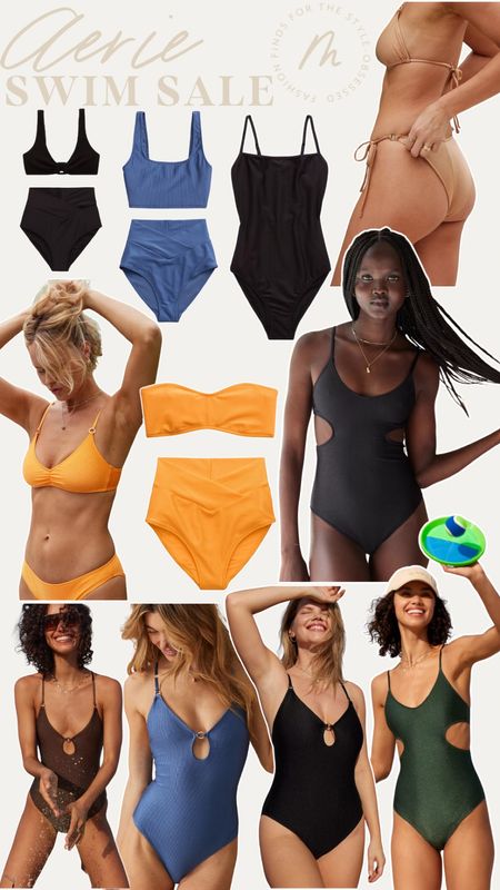 Aerie Swim SALE- love these swimsuits! They have so many styles from full coverage to high waisted! 

#LTKsalealert #LTKswim #LTKfindsunder50