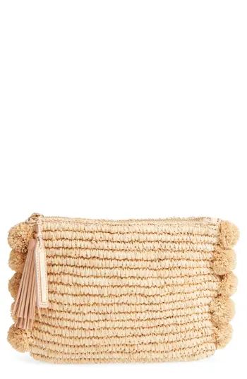 Loeffler Randall Straw Tassel Pouch - White | Nordstrom