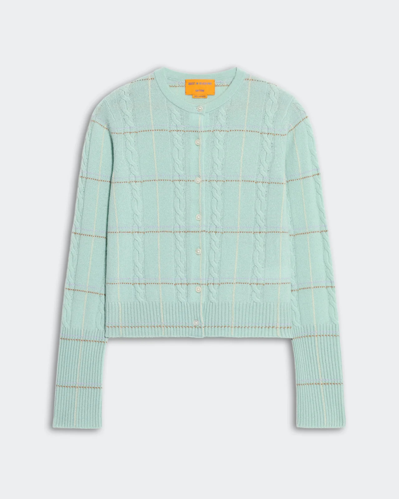 Jane Check Cardigan - Seaglass Combo | Guest In Residence