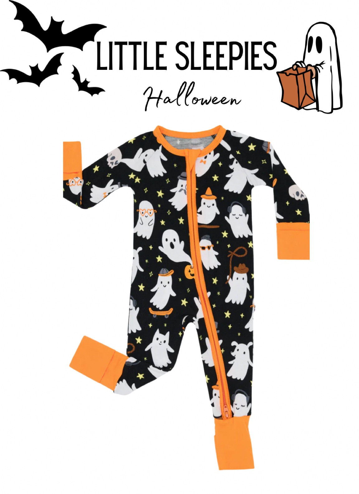 Halloween jammies for babies. Little sleepies pjs. Fall autumn. Halloween for kids. Kids pajamas. Ghost zippies  

#LTKSeasonal #LTKBaby #LTKKids