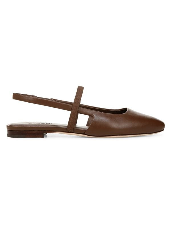 Bernice Leather Slingback Flats | Saks Fifth Avenue OFF 5TH