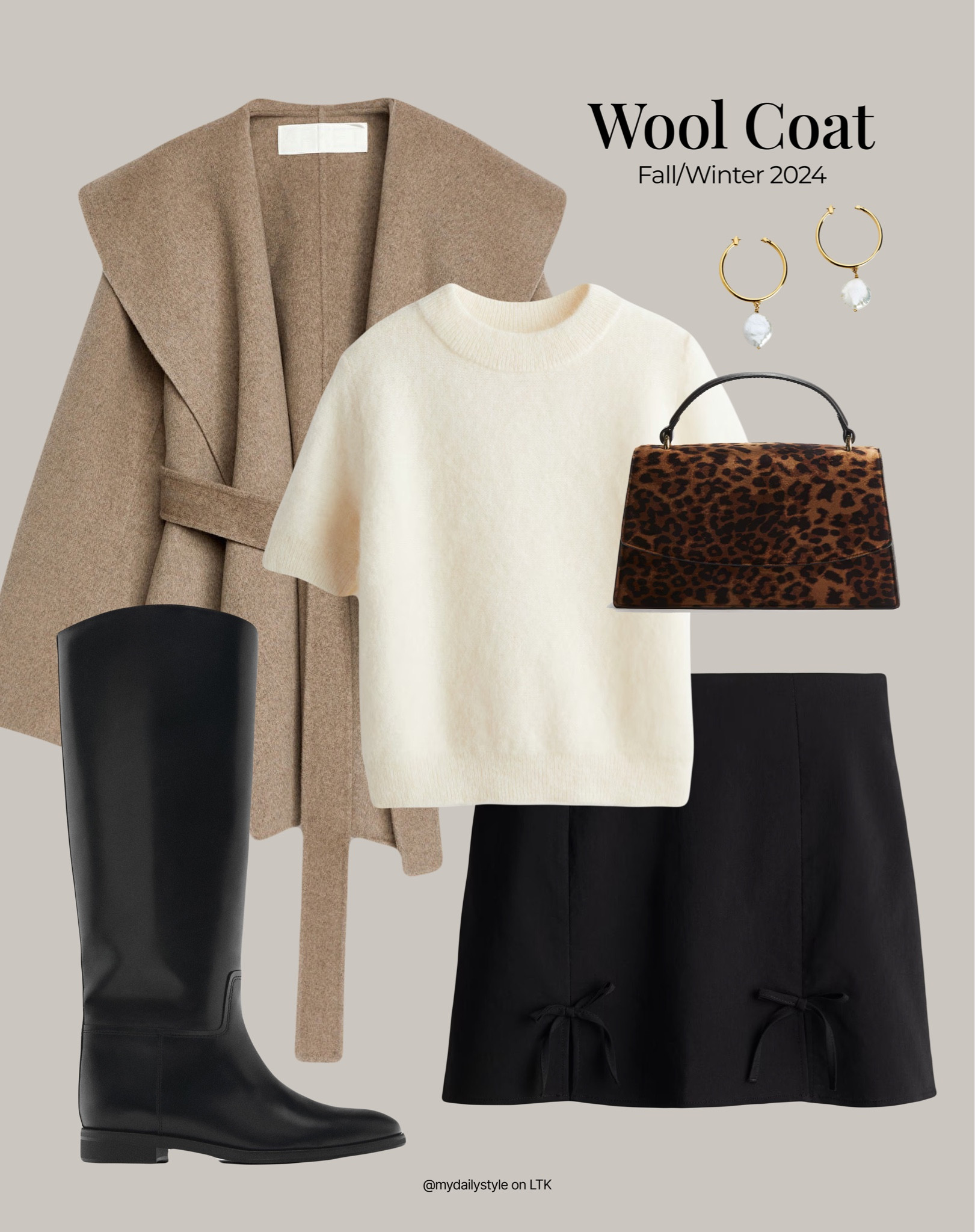 Wool coat is a versatile piece to have in your fall closet 🖤

Styling beige wool coat with creamy white turtleneck knit jumper, black mini skirt, high boots, & animal print handbag.

Tags: wool coat, coat look, coat outfit, fall style, pre-fall, autumn style, fall outfit, autumn outfit, fall fashion, autumn fashion, easy styling, simple everyday look, chic & basic outfit, Parisian look, casual outfit, capsule wardrobe, office look, brunch style, high street.#FashionMonth 

#LTKautumn #LTKstyletip