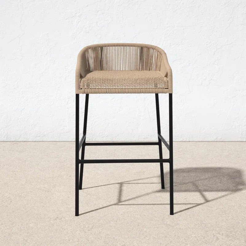 Bronx Wicker Outdoor 28'' Bar Stool | Wayfair North America