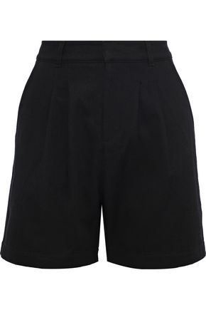 Pleated cotton-twill shorts | The Outnet (APAC)