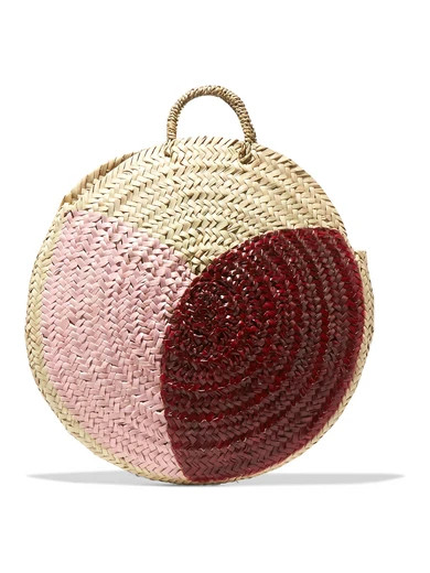 Vanessa Seward - Dinard Painted Straw Tote - Pink | NET-A-PORTER (UK & EU)