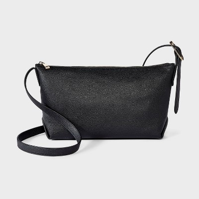 Slouchy Elongated Buckle Strap Crossbody Bag - A New Day™ Black | Target