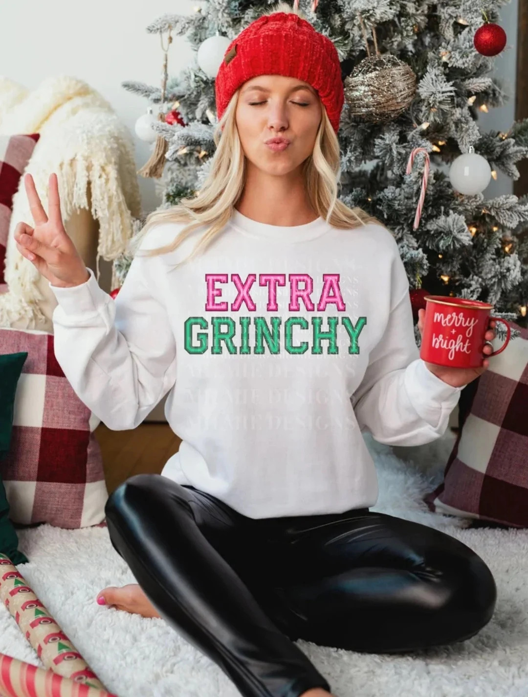 Extra Grinchy Sweatshirt, Christmas Shirt, Holiday Shirt, Grinch Shirt,Christmas Sweatshirt,Christma | Etsy (US)