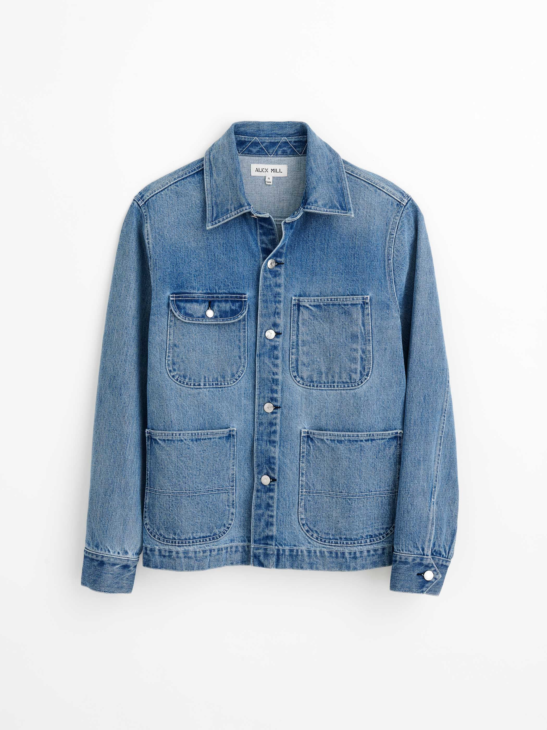 Britt Work Jacket in Denim | Alex Mill