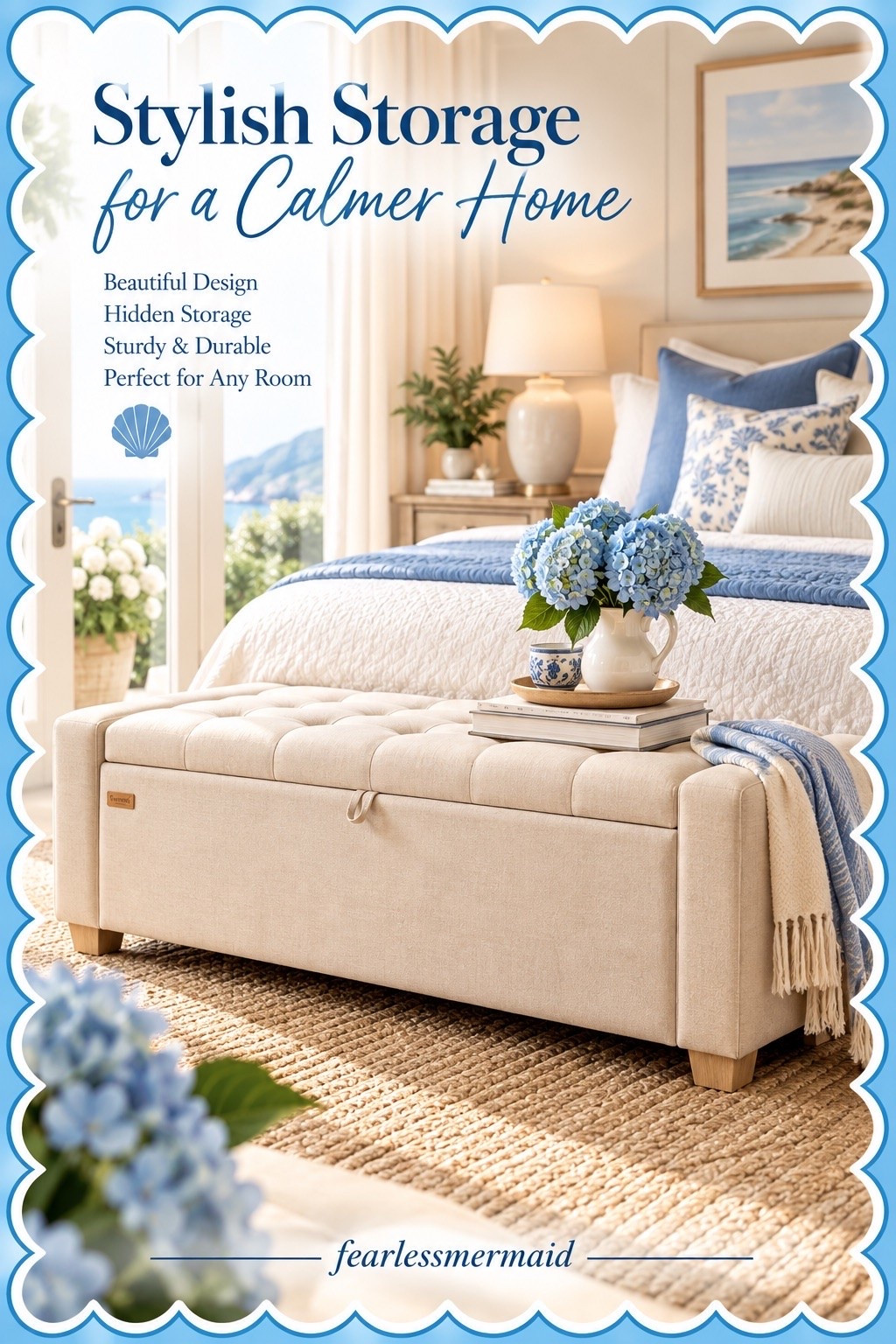 end of bed storage or extra seating bench

#LTKHome