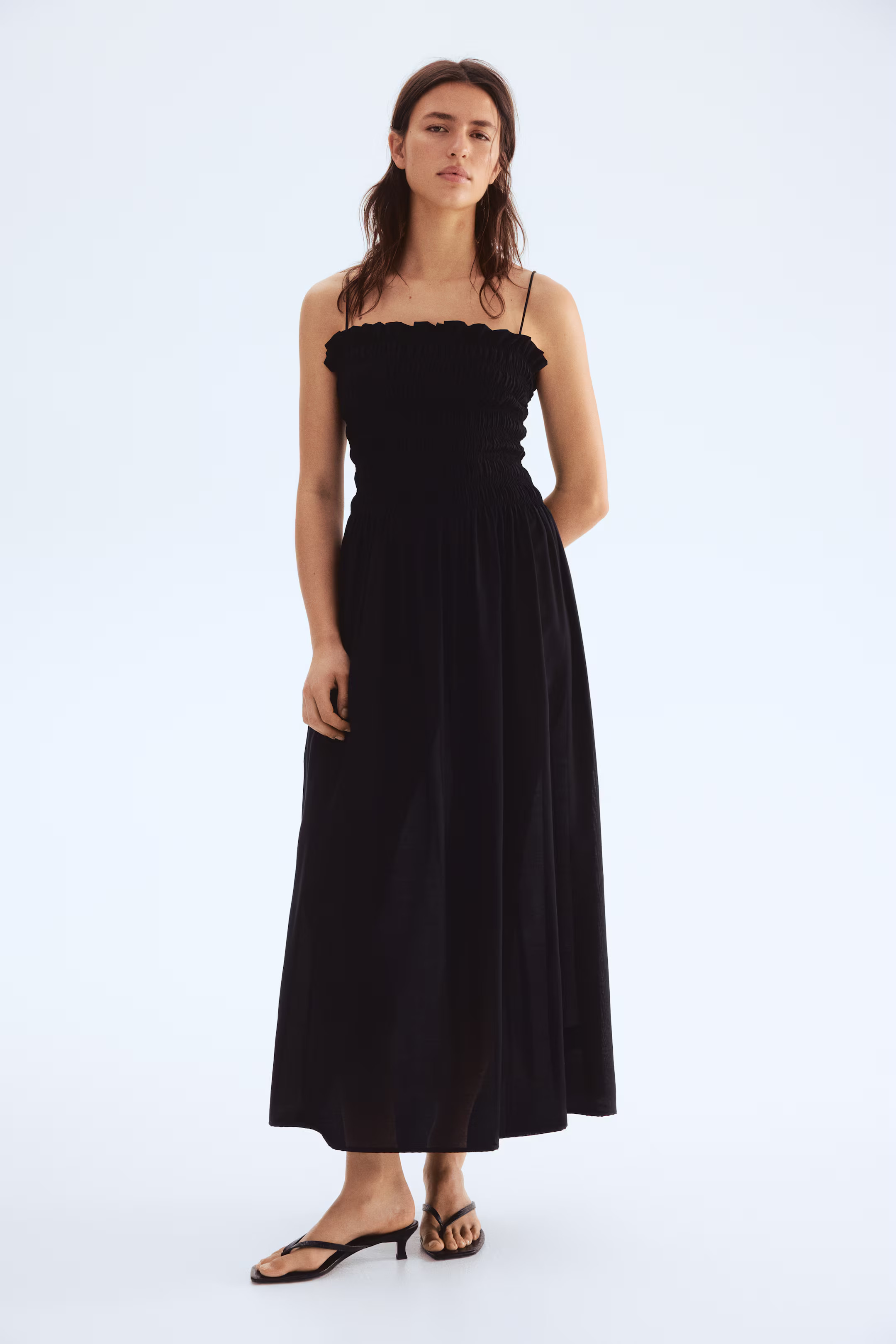 Smocked-Bodice Strappy Dress | H&M (US + CA)