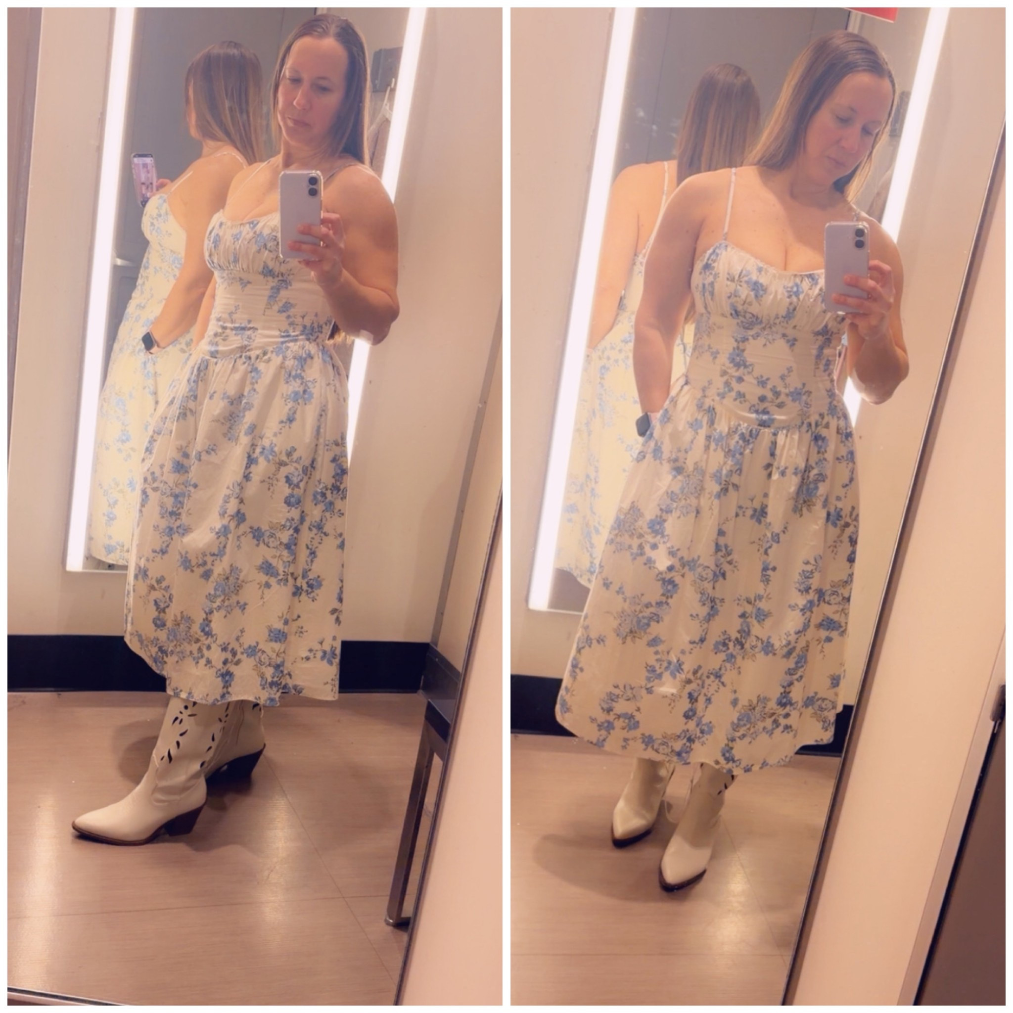 Loving this Spring dress! Definitely a good option for Easter or a night out. Love it with these western boots and also could pair with some cute sandals! 


#LTKmomlife #LTKSpringSale #LTKootd