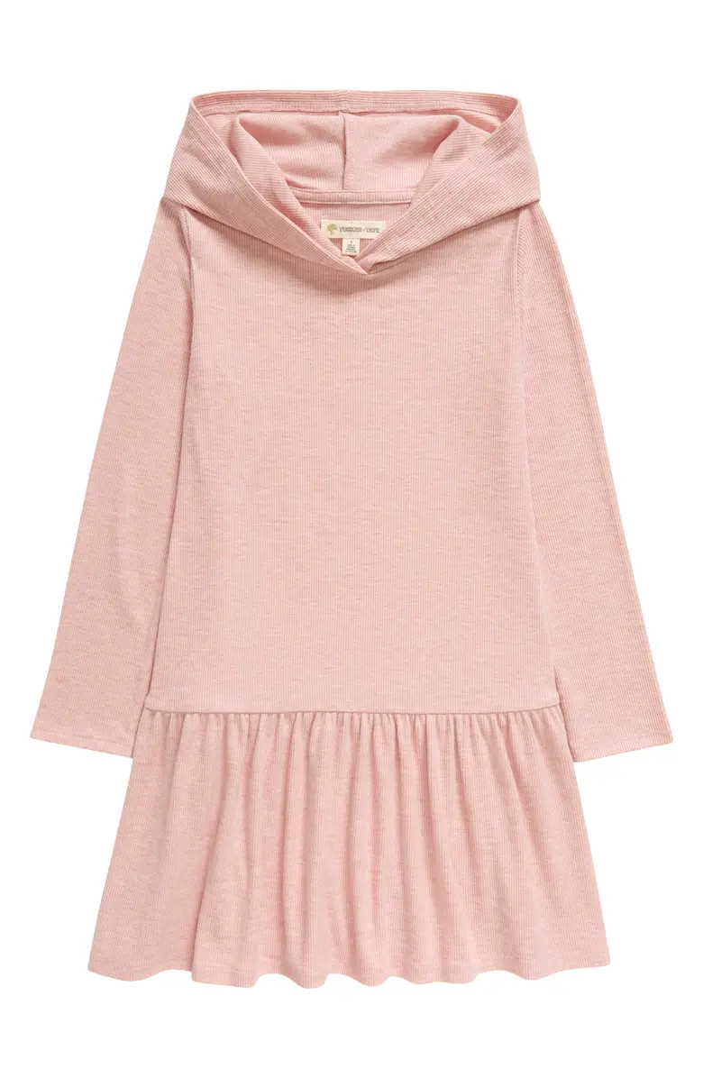 Tucker + Tate Kids' Rib Hoodie Dress | Nordstrom | Nordstrom