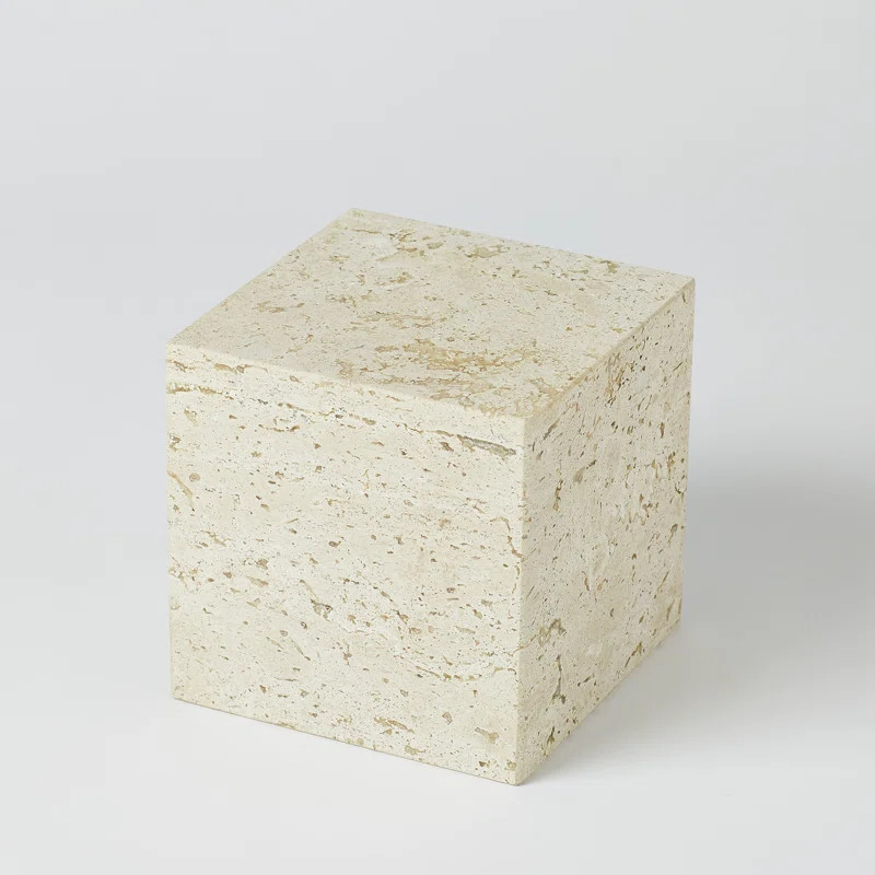 Travertine Cube Riser-Sm | Wayfair North America