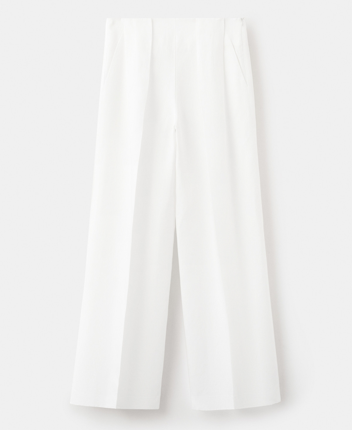 Mango Women's Straight-Fit Lyocell Pants - Offwhite | Macy's