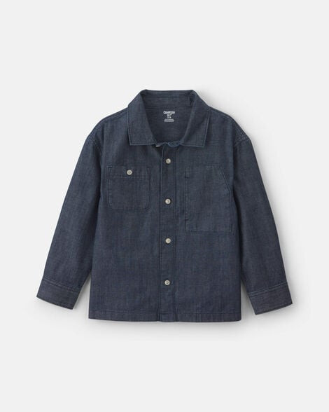Boys Denim Button-Down Shirt - Dark Wash - OshKosh B'gosh | Carter's | Carter's Inc