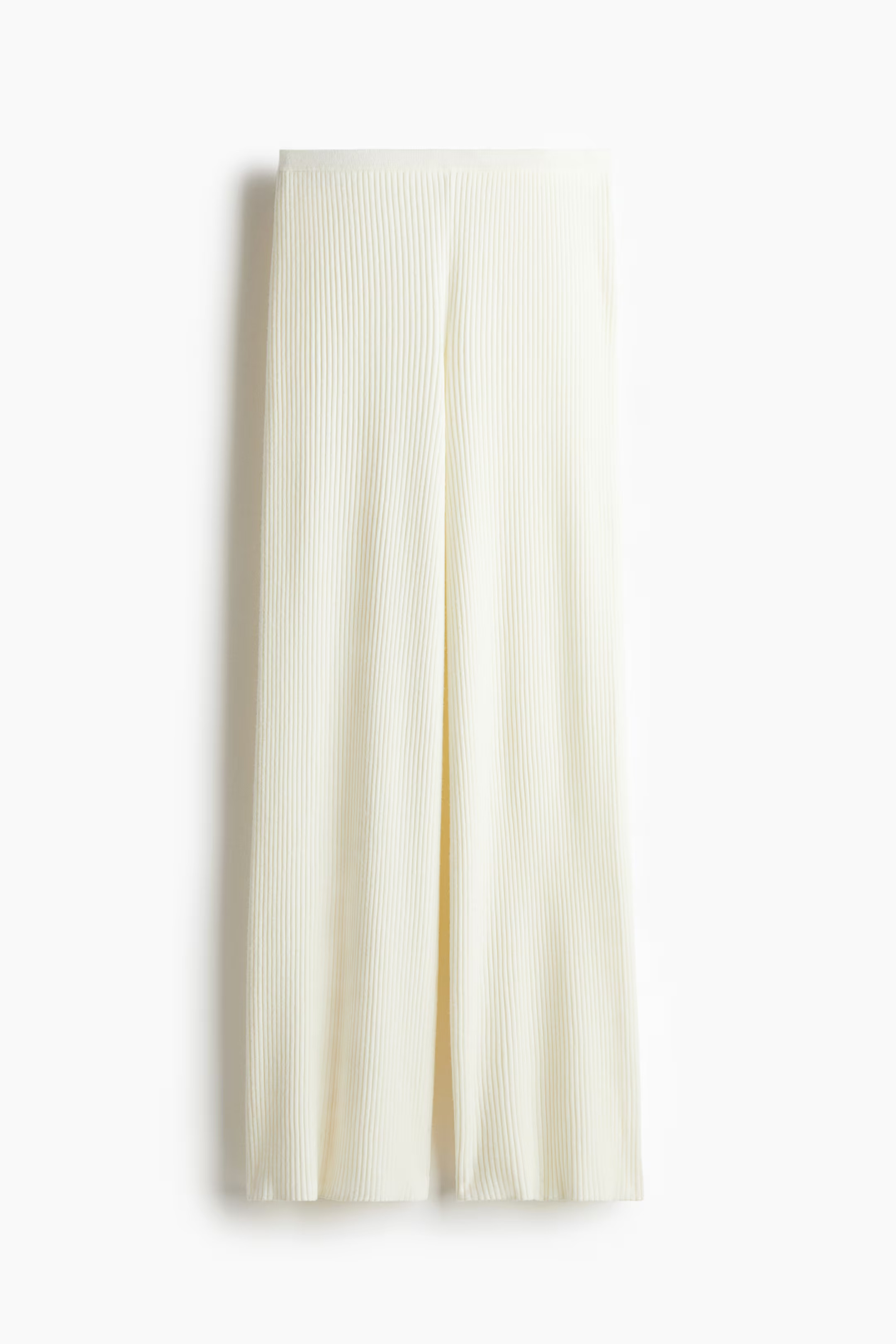 Ribgebreide broek - Lichtbeige gemêleerd - DAMES | H&M NL | H&M (DE, AT, CH, NL, FI)