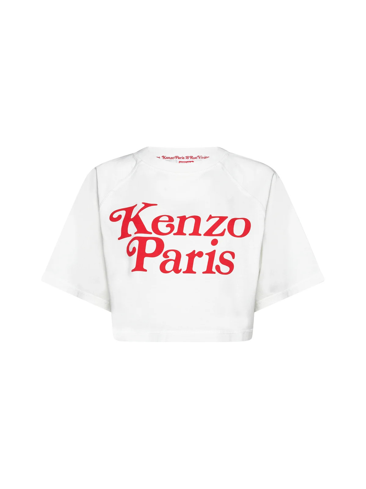 Kenzo Logo Printed Cropped T-Shirt | Cettire Global