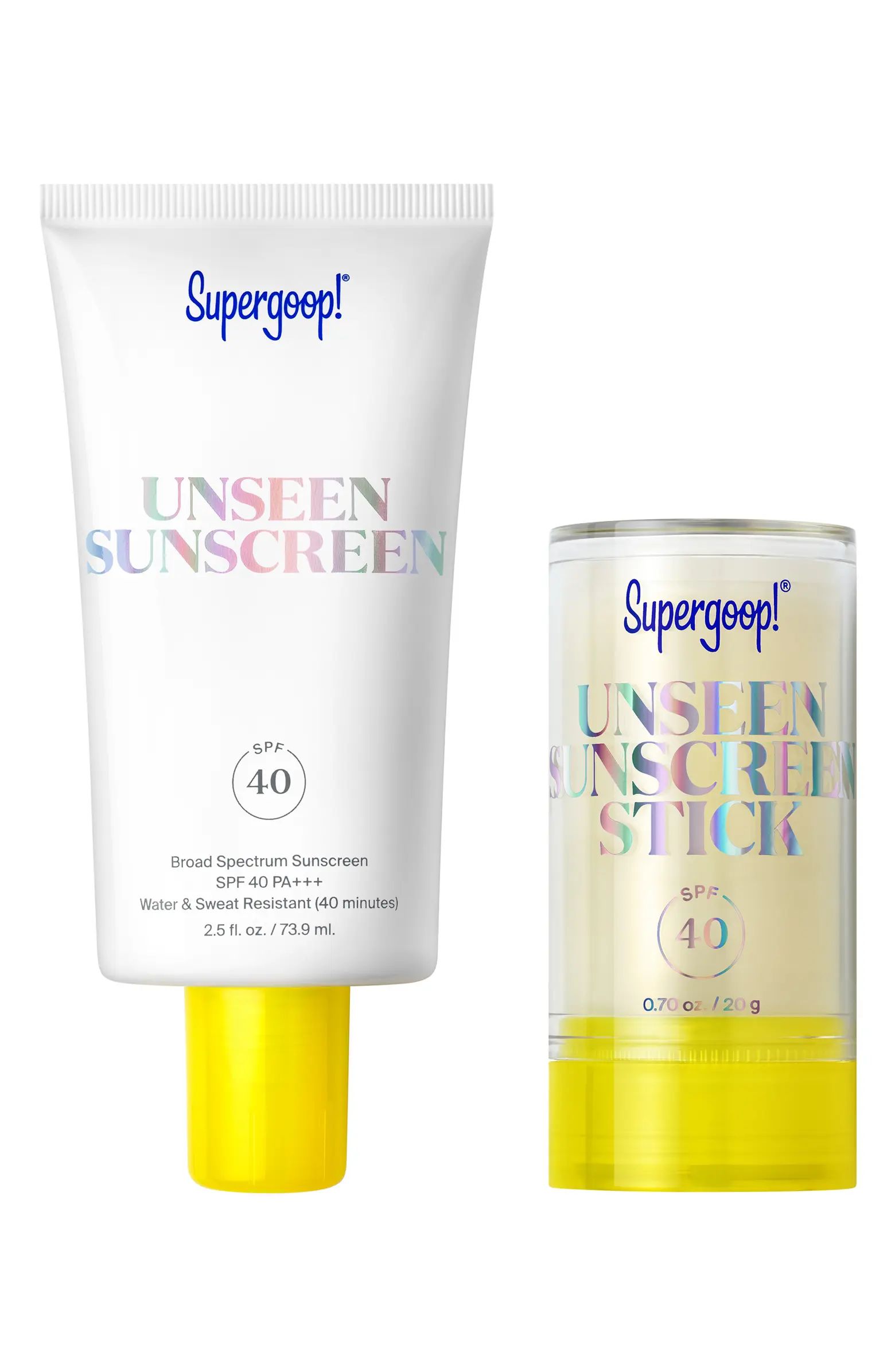 Supergoop!® Unseen Sunscreen Jumbo + Go Set $78 Value | Nordstrom | Nordstrom
