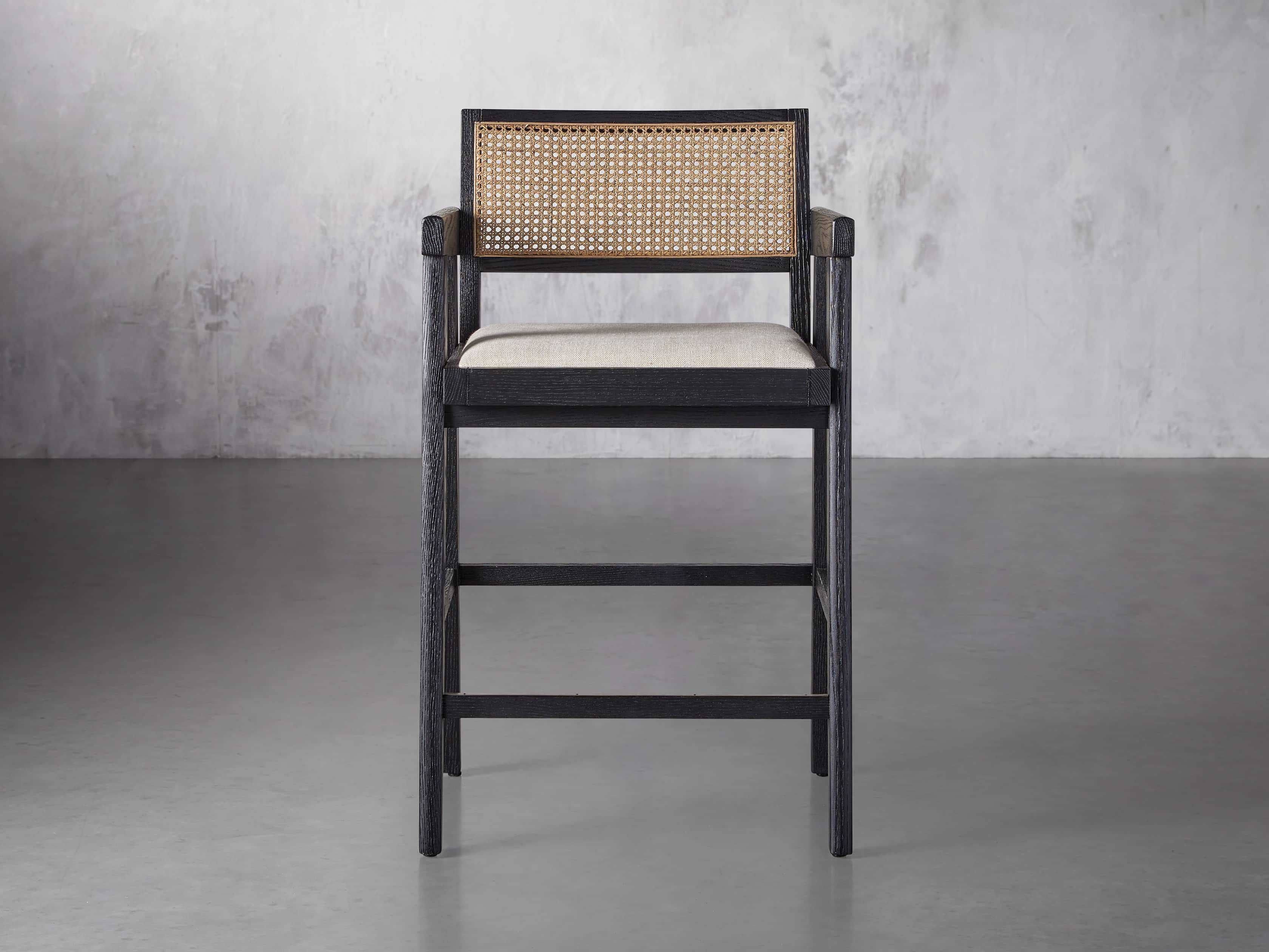 Kroy Cane Back Counter Stool | Arhaus