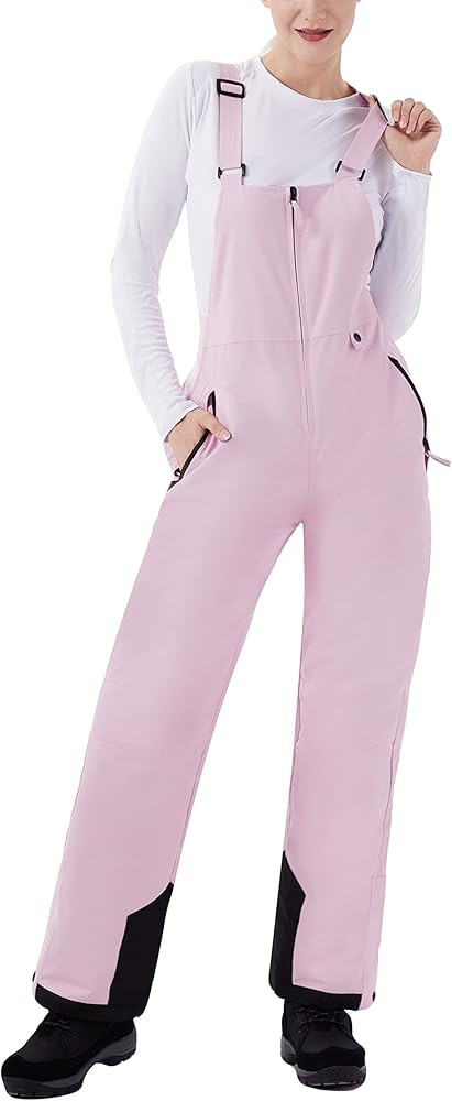 WULFUL Womens Insulated Snow Bibs Waterproof Winter Ski Pants Snowboarding Overalls | Amazon (US)