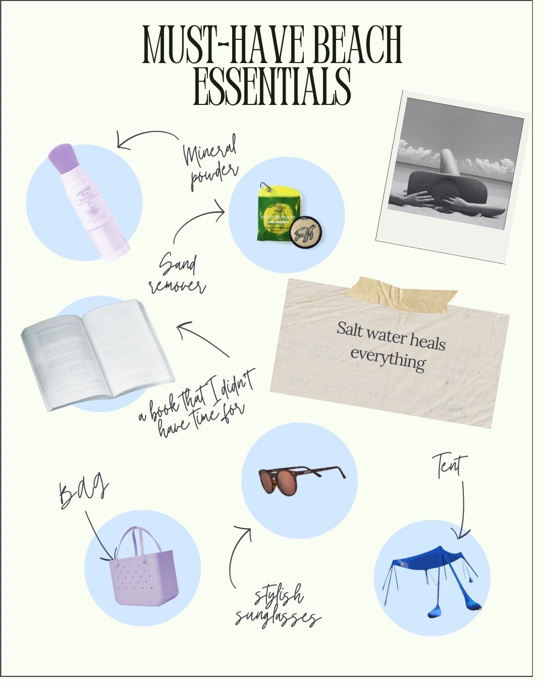 My favorite beach must haves! These are items I don’t ever go to the beach without. My favorite item on here is my tent!

#LTKSeasonal #LTKTravel #LTKSwim