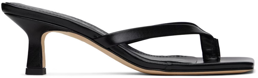 Aeyde - Black Wilma Heeled Sandals | SSENSE