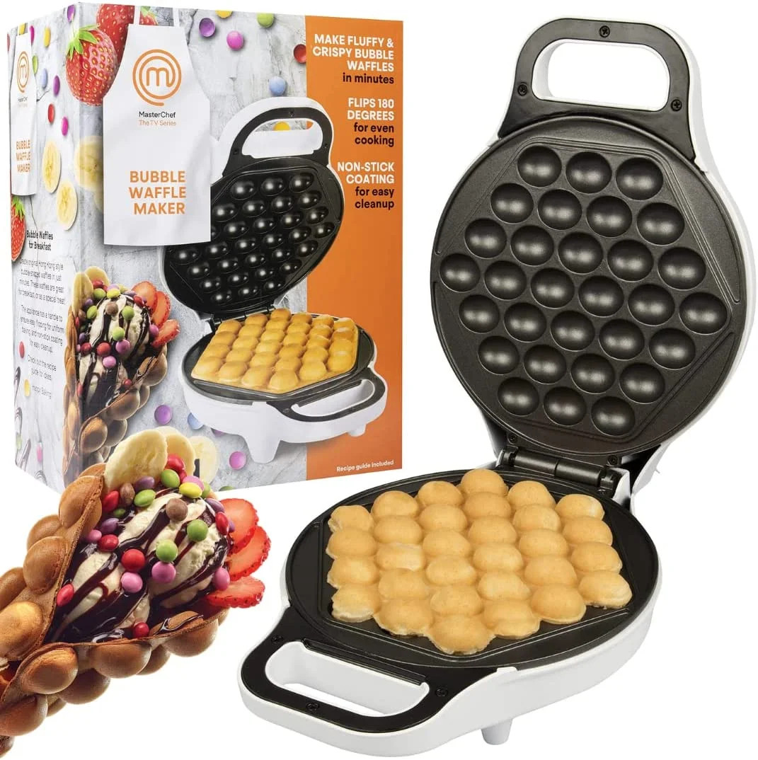 MasterChef Bubble Waffle Maker Electric Nonstick Waffle - Walmart.com | Walmart (US)