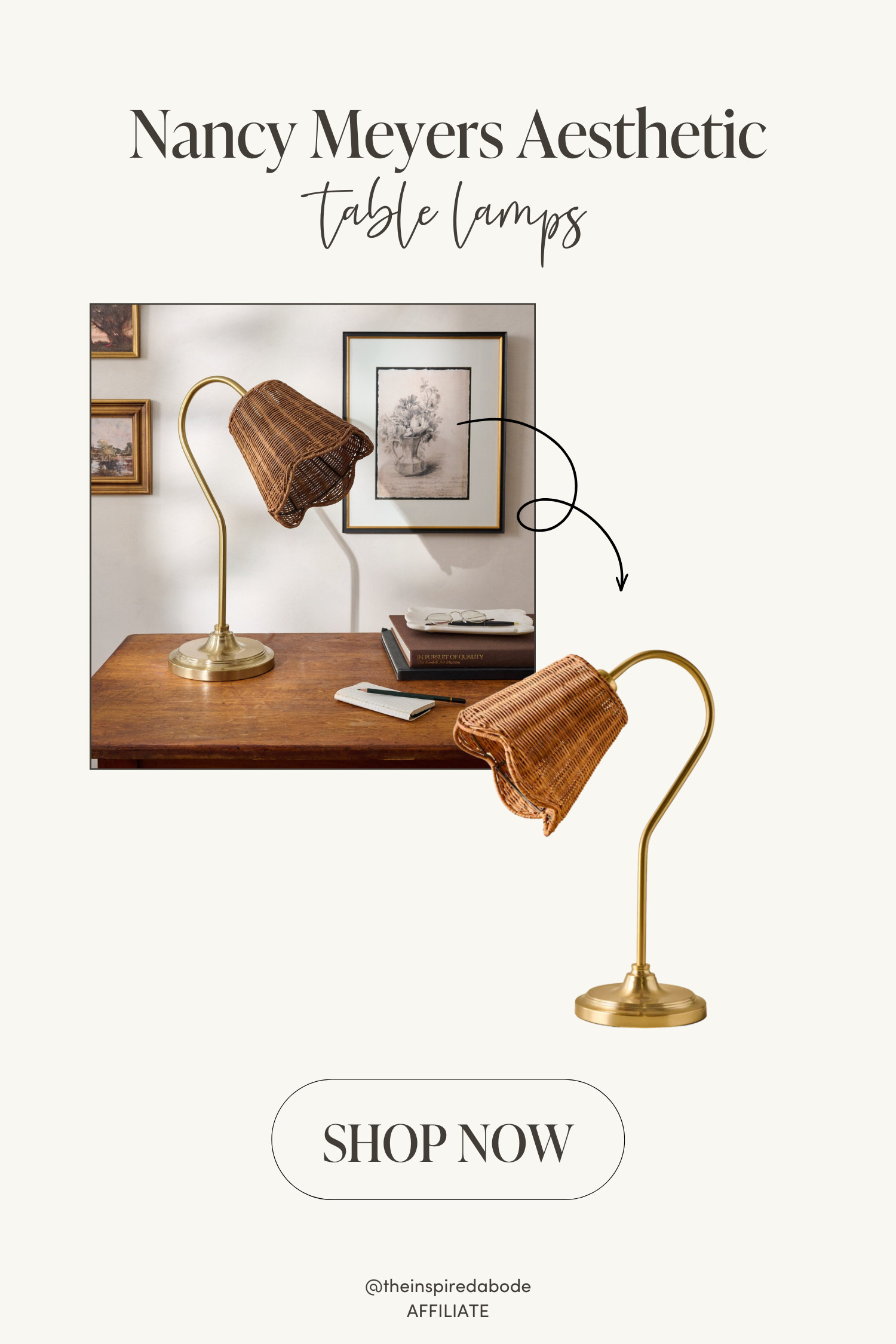 We're loving this sculptural woven table lamp! It’s elegant and gives the most flattering glow – plus, it's an instant mood-booster for any room & has a Nancy Meyers aesthetic feel ✨ 

 #LTKHome