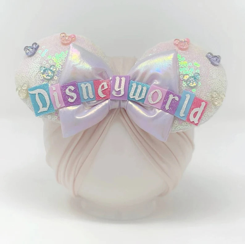 Disney Parks Pastels Minnie Ears Ears for Babies Disney Parks Head Accessory Active - Etsy | Etsy (US)