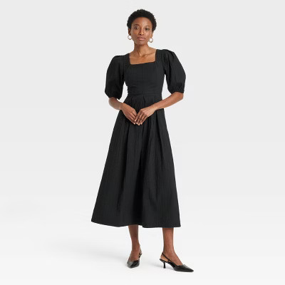 Women's Short Sleeve Midi Dress - A New Day™ | Target