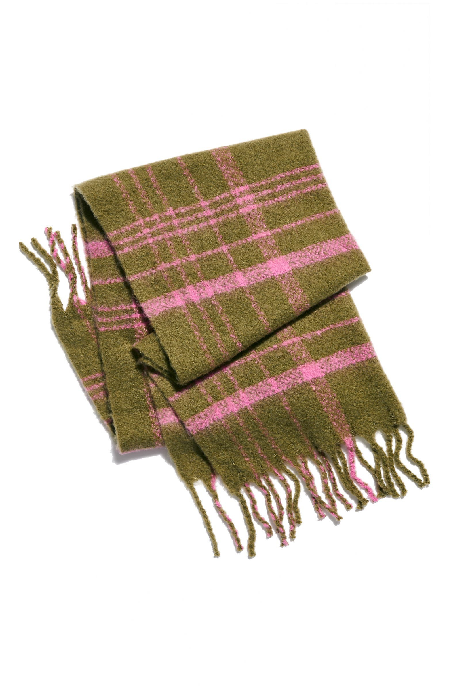 Free People Prep Brushed Plaid Oversize Scarf | Nordstrom | Nordstrom
