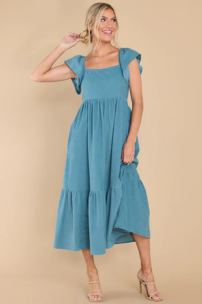 Brooke Dusk Cord Dress | Red Dress 